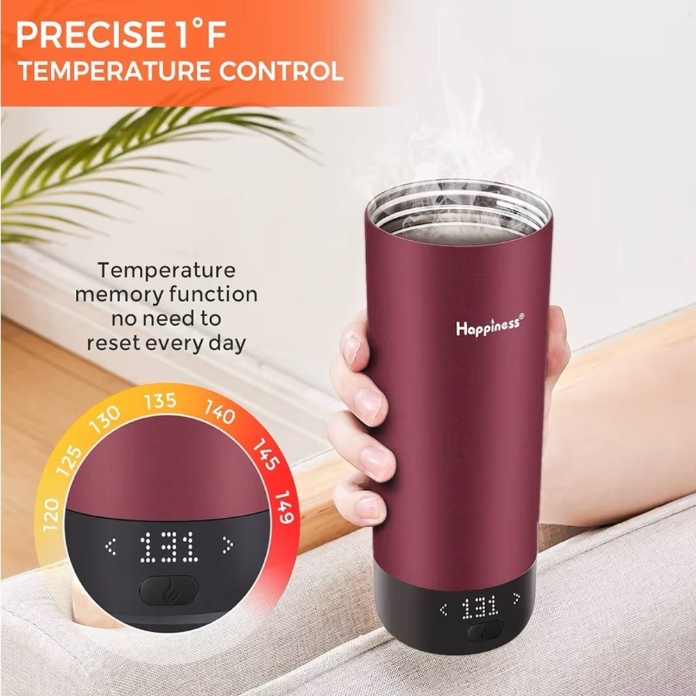 Smart Temperature Control Mug - Red - Picture 3 of 5